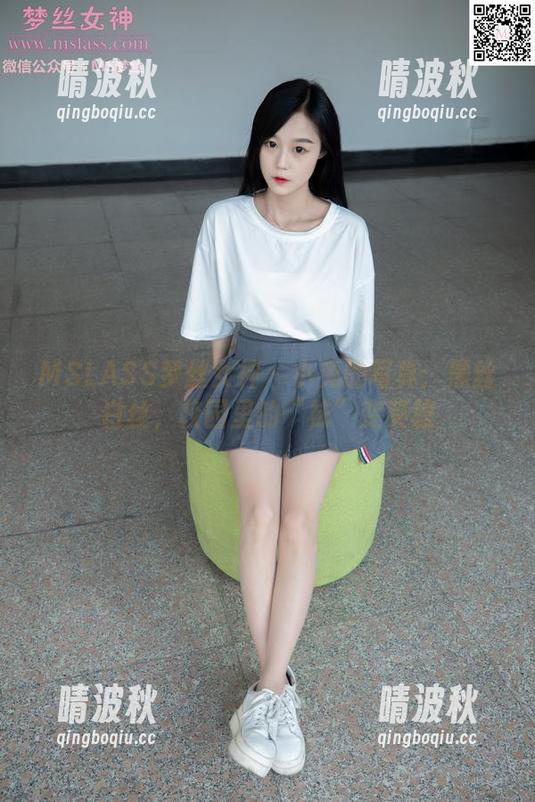 MSLASS梦丝女神 - 小兔的写真：黑丝白丝，校园里的“袜”变英雄