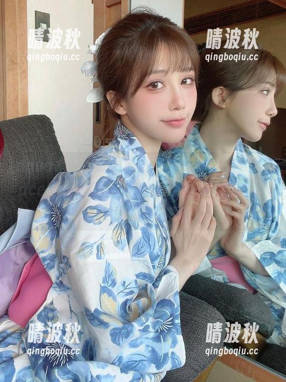 aqua水淼的最新出击：只要看到BlackLaceKimono，连空气都变得轻巧了！图集在此！