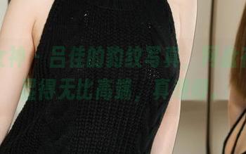 克拉女神 – 吕佳的豹纹写真,网盘存储也显得无比高端,真难得。